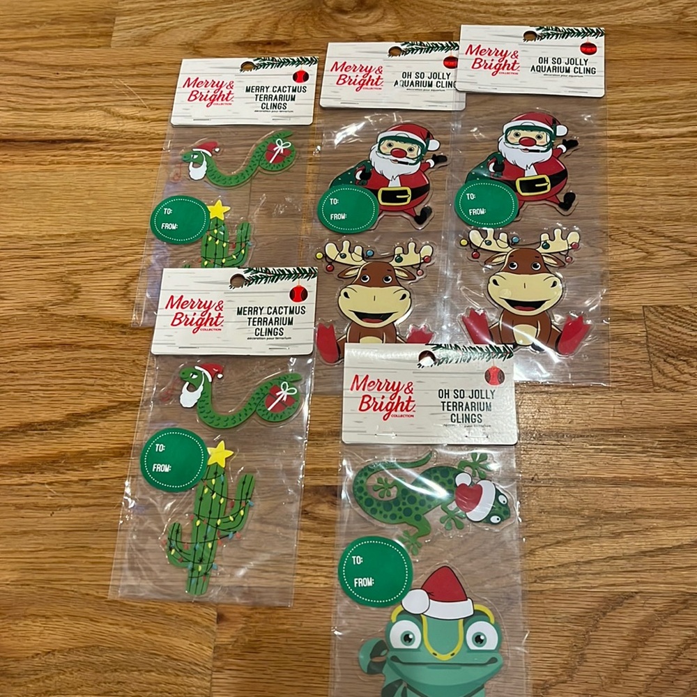 Bundle of NWT terrarium and aquarium clings